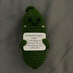 Green Emotional Support Pickle Plush